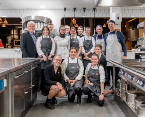 jonge chefs Drenthe college serveren zoutbewust diner